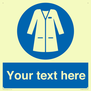 Custom Mandatory: Wear laboratory coat